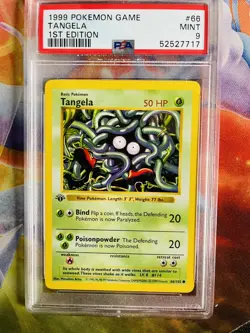 Pokemon PSA 9 MINT Tangela 1st Edition Shadowless Base Set Card 66/102 - Image 2