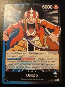 Usopp OP10-042 Leader Royal Blood One Piece Card Game - Image 1