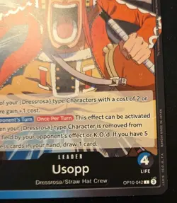 Usopp OP10-042 Leader Royal Blood One Piece Card Game - Image 5