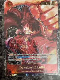 One Piece TCG Card Monkey D.Luffy ST01-012 OP05 1st Anniversary English - MINT - Image 2