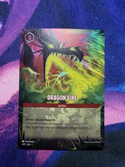 ✨Dragon Fire - Disney Lorcana Promo Cards (DLPC) 1/C1 - Image 1