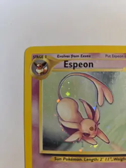 Espeon Neo Discovery TCG 1/75 Holo Unlimited Rare Card Pokemon English - Image 2