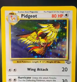 Pidgeot 8/64 Holo Jungle Pokemon Card LP - Image 4