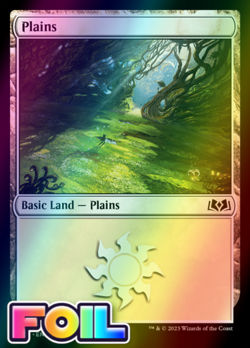 x1 Plains WOE MTG 267 FOIL BASIC LAND M/NM 1x - Image 1