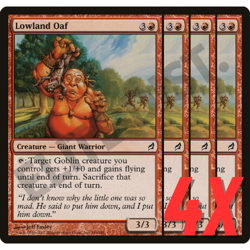 MTG Lowland Oaf (Lorwyn) 184/301 (NEAR MINT) (4X) - Image 1