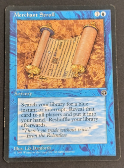 MTG Card - 1x Merchant Scroll - Homelands - HP - Vintage - Magic The Gathering - Image 1