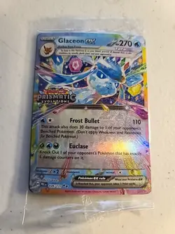 Glaceon Ex Stamped Pokemon Prismatic Evolutions Promo Surprise Box Sealed - Image 1
