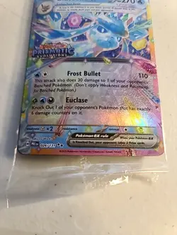 Glaceon Ex Stamped Pokemon Prismatic Evolutions Promo Surprise Box Sealed - Image 3