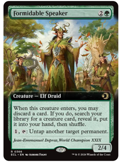 Formidable Speaker - Extended Art Lorwyn Eclipsed MTG - Image 1