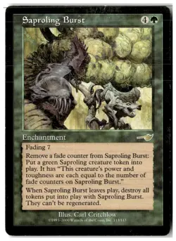 MTG Saproling Burst - Nemesis Heavily Played English - Image 1