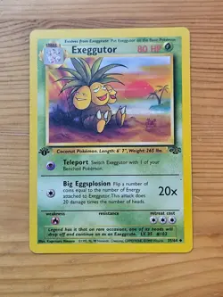 Pokemon TCG Exeggutor 35/64 Jungle 1st Edition LP WOTC. - Image 1