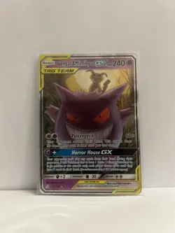 Gengar & Mimikyu GX Pokemon TCG Team Up 53/181 Tag Team Ultra Rare - Image 1
