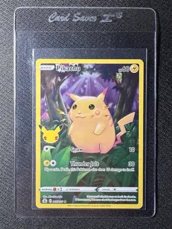 PIKACHU 5/25 Pokemon Celebrations 25th Anniversary Base Set Full Art!!!🔥🔥🔥 - Image 1
