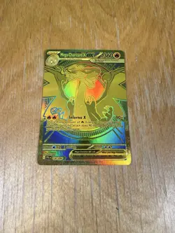 Pokemon TCG Mega Charizard X EX 130/94 Gold Phantasmal Flames Hyper Rare - Image 1