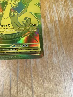 Pokemon TCG Mega Charizard X EX 130/94 Gold Phantasmal Flames Hyper Rare - Image 3
