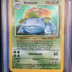 1999 Pokemon Base Set Venusaur Holo 15/102 PSA 8 Near Mint - Mint - Image 2