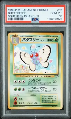 1999 POKEMON JPN PROMO SOUTHERN ISLANDS SOUTHERN ISLAND-R.I. BUTTERFREE PSA 10 - Image 1