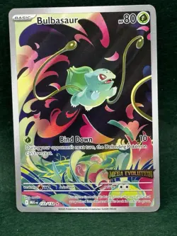 2025 Pokemon Bulbasaur Mega Evolution 133/132 Illustration Stamped Promo - Image 1