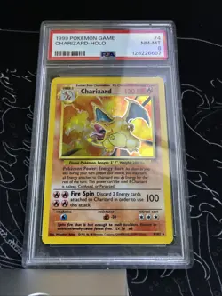1999 Pokemon TCG Charizard Base Set Holo Rare 4/102 PSA 8 - 🔥NEW CERT🔥 - Image 1
