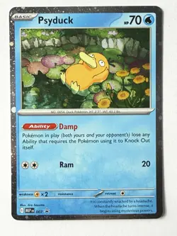 Psyduck MEP007 Black Star Promo - Cosmos Holo - Mega Evolution - Pokemon - Image 1