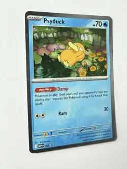Psyduck MEP007 Black Star Promo - Cosmos Holo - Mega Evolution - Pokemon - Image 3