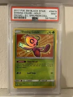 2017 Pokemon Shining Celebi - SM Black Star Promo SM79 PSA 9 - Image 1