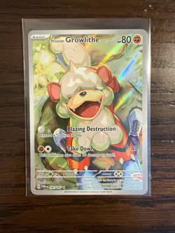 Pokemon Hisuian Growlithe Illustration Rare Twilight Masquerade - Image 1