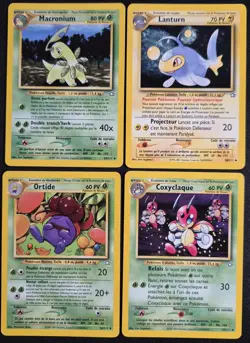 LOT DE 4 CARTES NEO GENESIS ED2 POKEMON VINTAGE ETAT EXCELLENT - Image 1