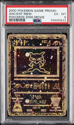 2000 POKEMON GAME MOVIE POKEMON 2000 MOVIE ANCIENT MEW PSA 6 - Image 1