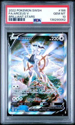 Pokemon Arceus V 166/172 Swsh09 Brilliant Stars PSA 10 Gem Mint - Image 3