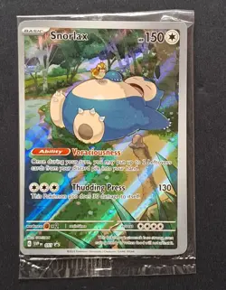 SEALED Pokemon Snorlax SVP 051 Scarlet & Violet 151 Holo Black Star Promo NM - Image 1