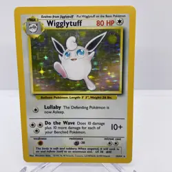 1999 Pokemon Jungle # 16 Wigglytuff-Holo No Symbol Error LP - Image 1