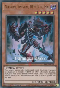 Yu-Gi-Oh! Necrome Sinistre, HEROS du Mal : UR LDS3-FR026 - Image 1