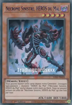 Yu-Gi-Oh! Necrome Sinistre, HEROS du Mal : UR LDS3-FR026 - Image 3