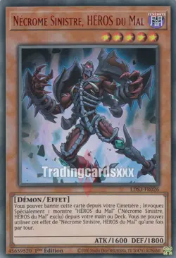 Yu-Gi-Oh! Necrome Sinistre, HEROS du Mal : UR LDS3-FR026 - Image 4