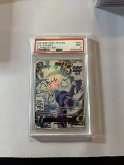 2025 ONE PIECE OP12-060 LEGACY OF THE MASTER BOEUF BURST EVENT ALT ART PSA 9 - Image 1