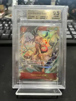 2023 One Piece Kingdoms of Intrigue OP04-118 Vivi Parallel BECKETT 9.5 - Image 1
