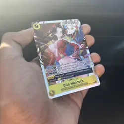 English One Piece CCG Boa Hancock SR OP14-112 The Azure Sea's Seven In-Hand - Image 1