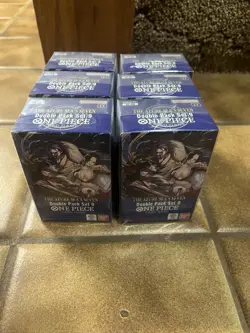 (6) One Piece TCG The Azure Sea’s Seven Double Pack New In Hand Ready To Ship - Image 1