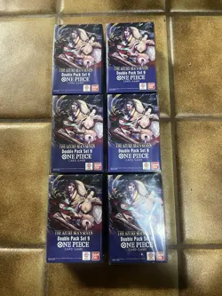 (6) One Piece TCG The Azure Sea’s Seven Double Pack New In Hand Ready To Ship - Image 2