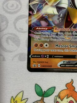 C1298 POKEMON TCG GALARIAN SIRFETCH'D V NM HOLO CARD #SWSH043 SWORD SHIELD PROMO - Image 4