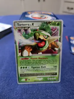 Pokemon TCG: Torterra LV.X Black Star Promotional Holo Card #DP09, MP - Image 1
