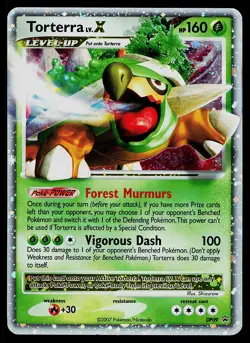 Pokemon Card - Torterra LV.X Diamond and Pearl Promo DP09 Holo - Image 1