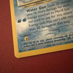 Marill Pokemon Neo Genesis # 29 Black Star Promo Card 2000 WOTC SHARP CARD LP - Image 2