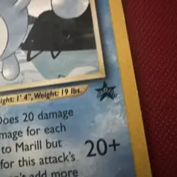 Marill Pokemon Neo Genesis # 29 Black Star Promo Card 2000 WOTC SHARP CARD LP - Image 5