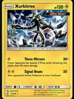 Xurkitree Rare SM - Unified Minds 70/236 Lightning Pokemon Card - Image 1