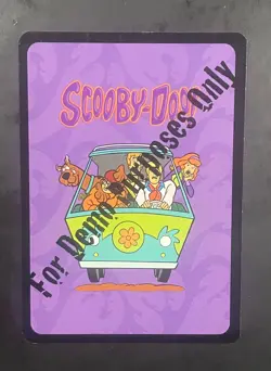 SCOOBY EXPANDABLE CARD GAME ULTRA RARE WHITE BORDER "MYSTERY MACHINE" DEMO CARD - Image 2