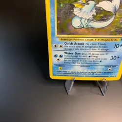 Vaporeon Jungle Holo Rare 12/64 Unlimited LP-MP Vintage Pokemon Card - Image 5