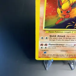 Flareon Jungle 3/64 Holo Unlimited Holo Rare MP Vintage Pokemon Card WOTC 1999 - Image 5