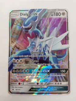 Pokemon Dialga GX Trading Card Forbidden Light 82/131 Ultra Rare Holo TCG #Live - Image 1